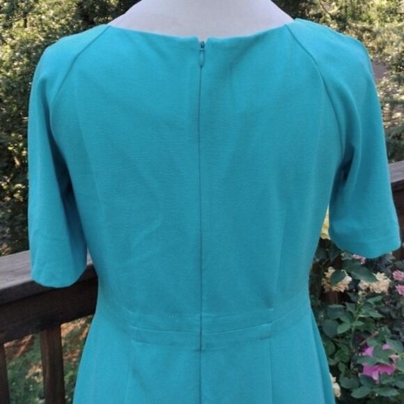 Talbots Turquoise Ponte Knit Dress - Picture 7 of 15